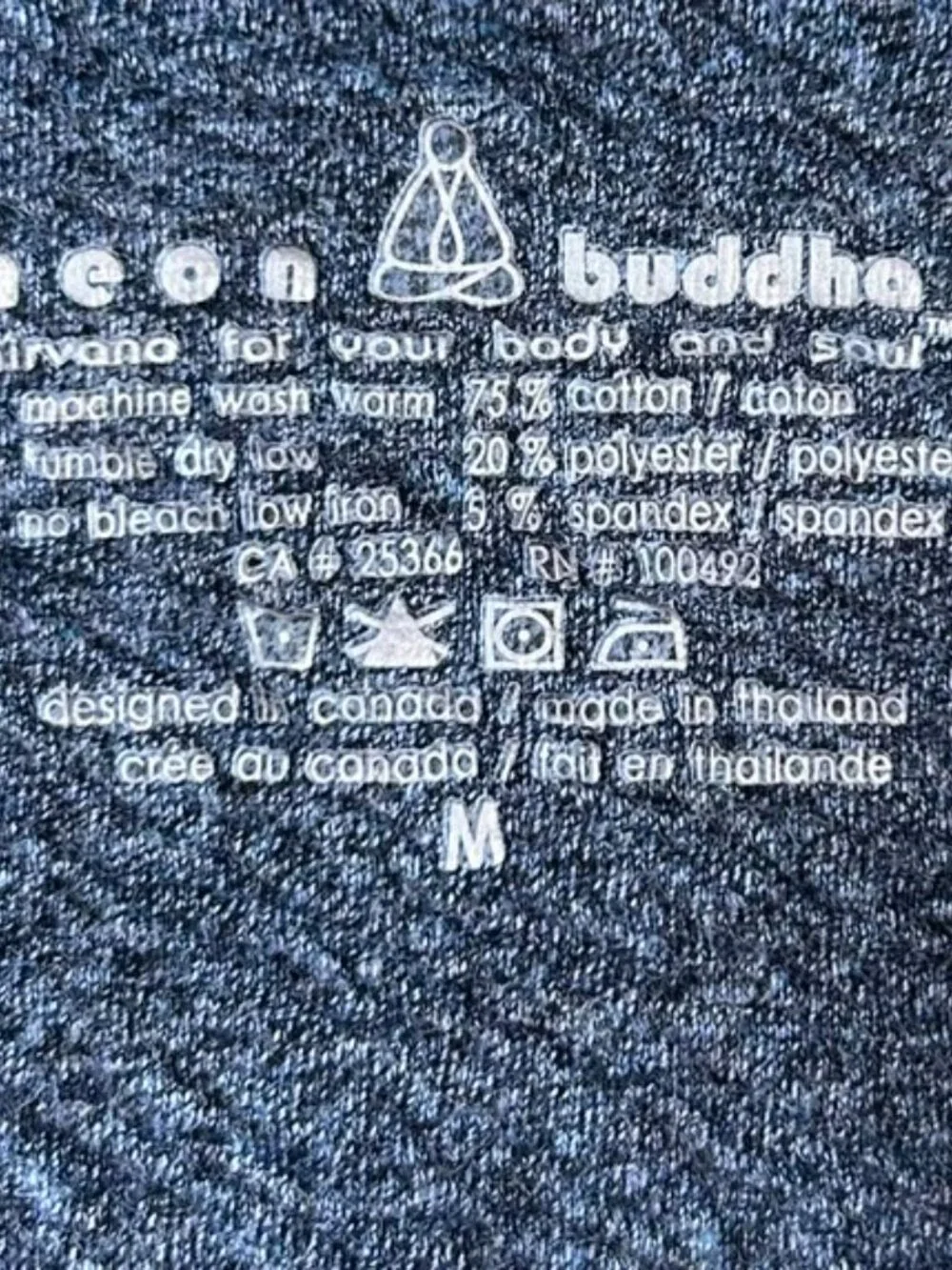 Neon Buddha Collared Pullover Mens Sz Medium Gray Tunic Buttons Pockets
